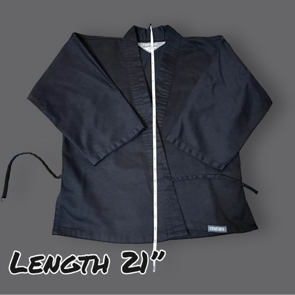 🎉HP🎉EUC Century Kids Lightweight Martial Arts Uniform in Black. Kids 5-7 🥋 - Picture 11 of 16